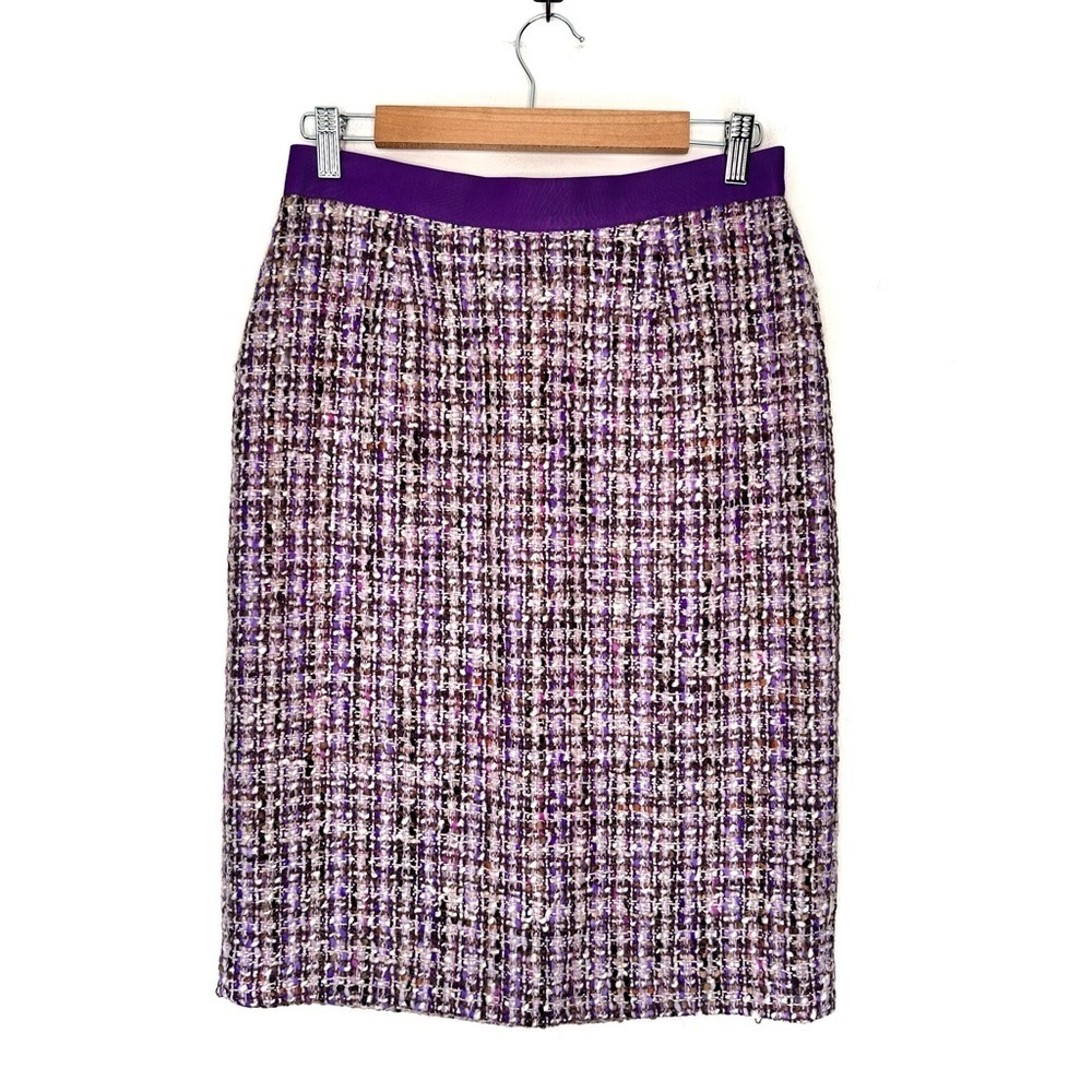 Kate Spade | Purple Tweed Pencil Skirt Size 6